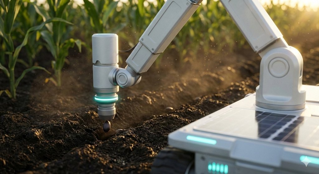 Intelligent agricultural rover bot operating in crop field